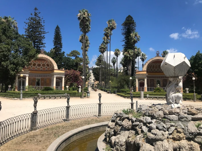 Die Exedren im Park der Villa Giulia