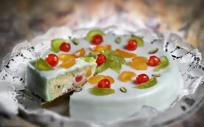 Die Cassata Siciliana, ein sizilianischer Schichtkuchen im barocken Stil