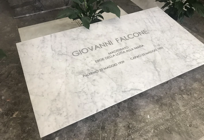 Gedenktafel für Giovanni Falcone in der San Domenico