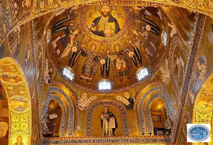 Die Kuppel der Cappella Palatina