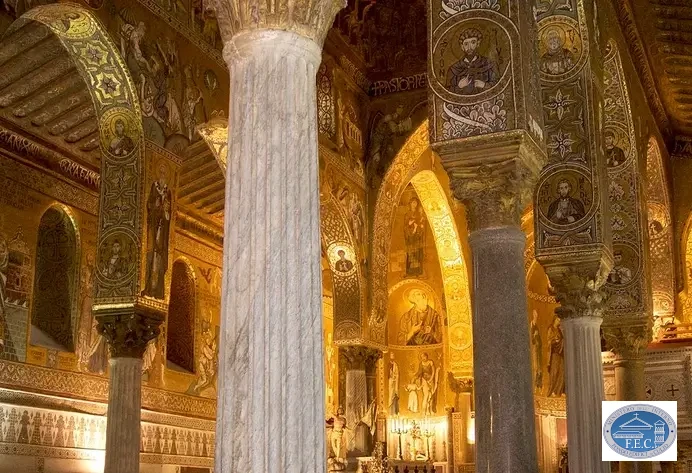Säulen in der Cappella Palatina