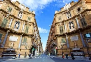 Blick auf die Quattro Canti und den Corso Vittorio Emanuele