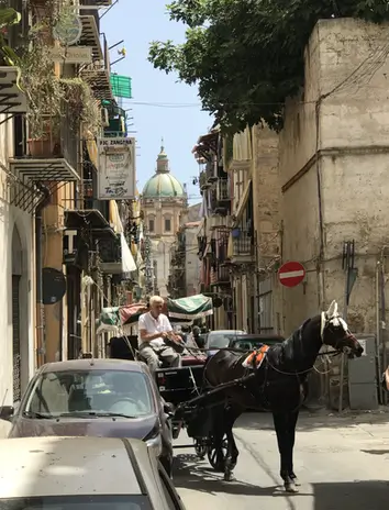 Pferdekutsche in Palermo