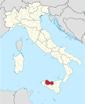 Karte von Italien